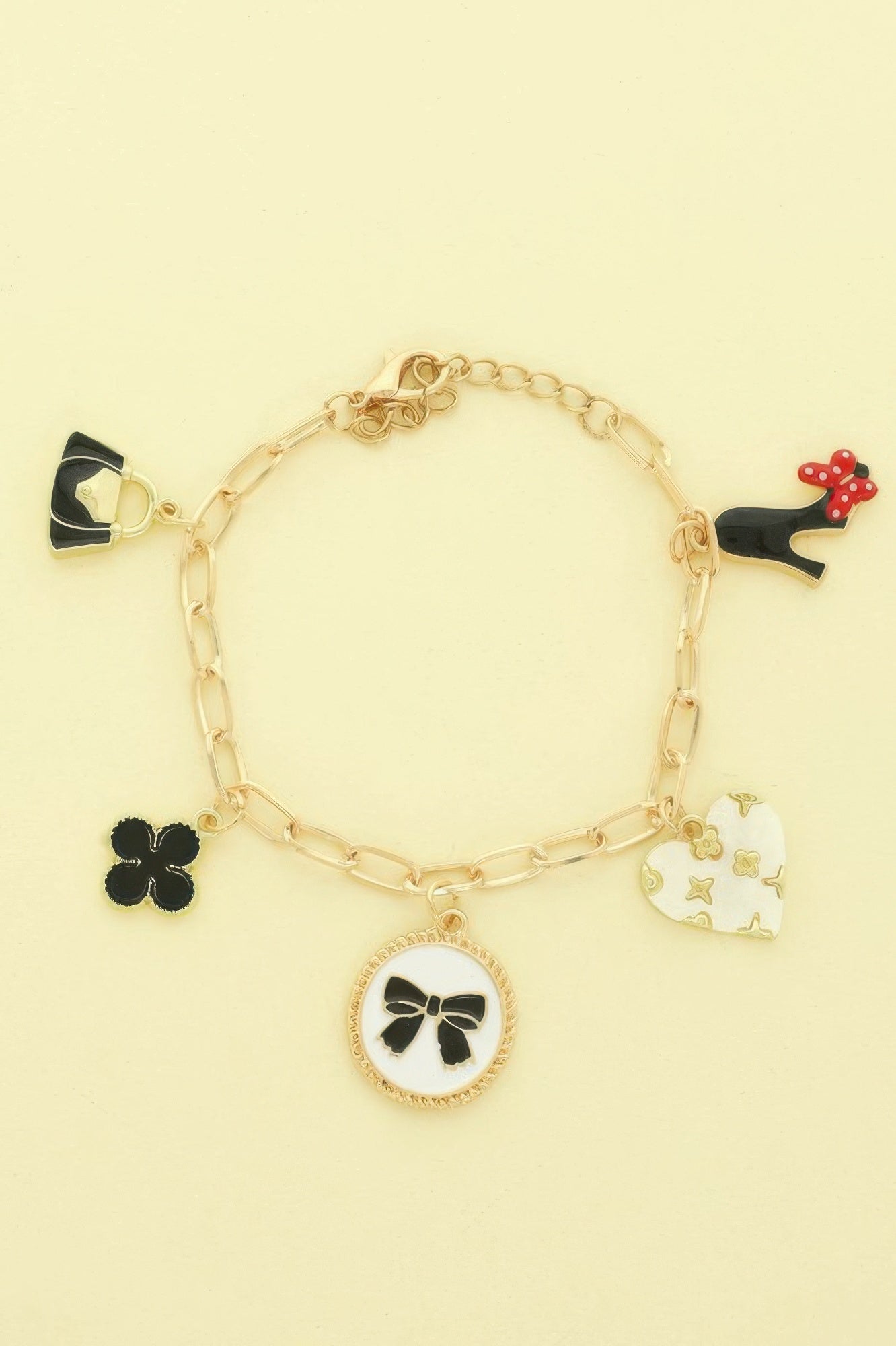 Fashionista Theme Charm Bracelet - It's a Girly Place