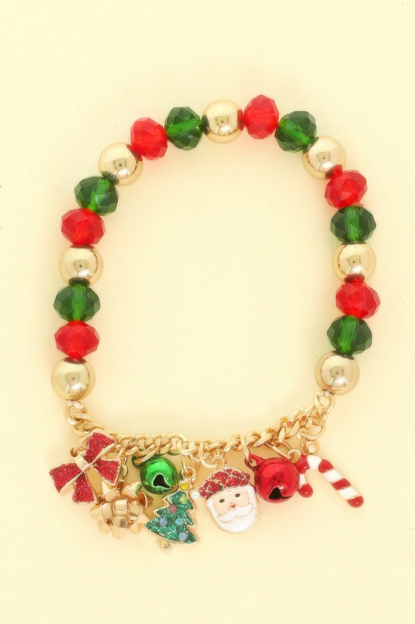 Christmas Multi Charm Stretch Bracelet - It's a Girly Place