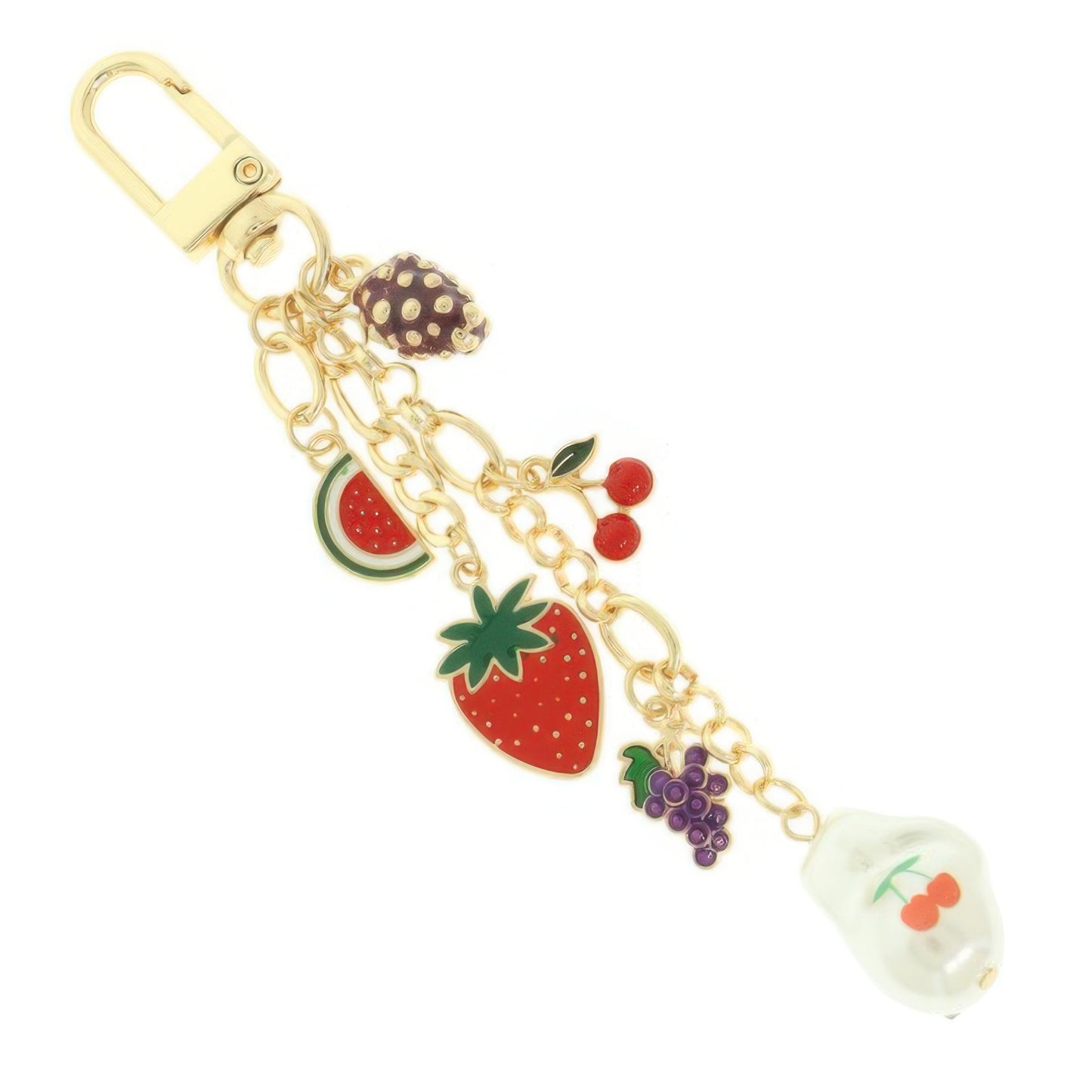 Fruit Theme Bag Charm Keychain - It's a Girly Place