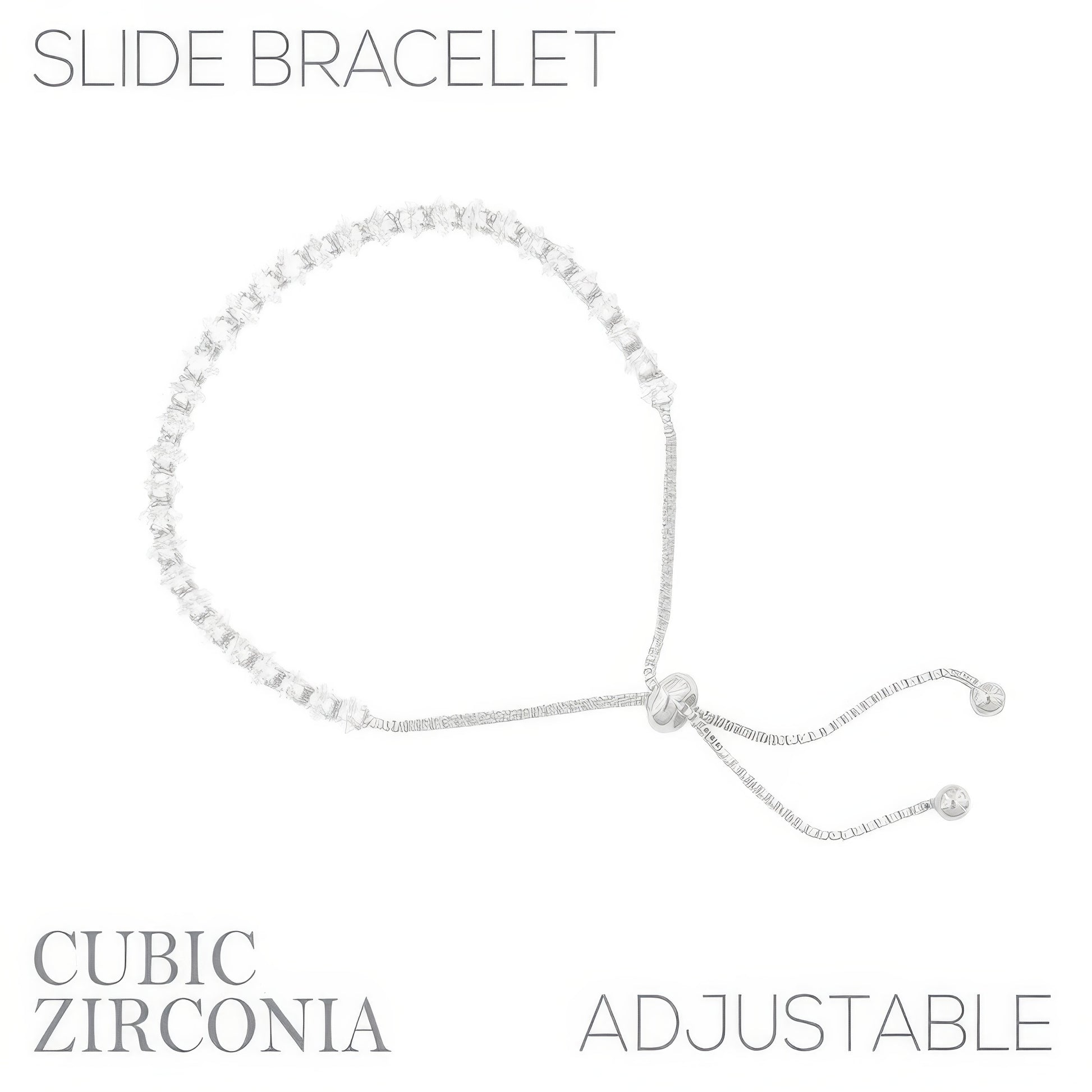 Cz Slider Bolo Bracelet - It's a Girly Place