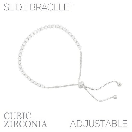 Cz Slider Bolo Bracelet - It's a Girly Place
