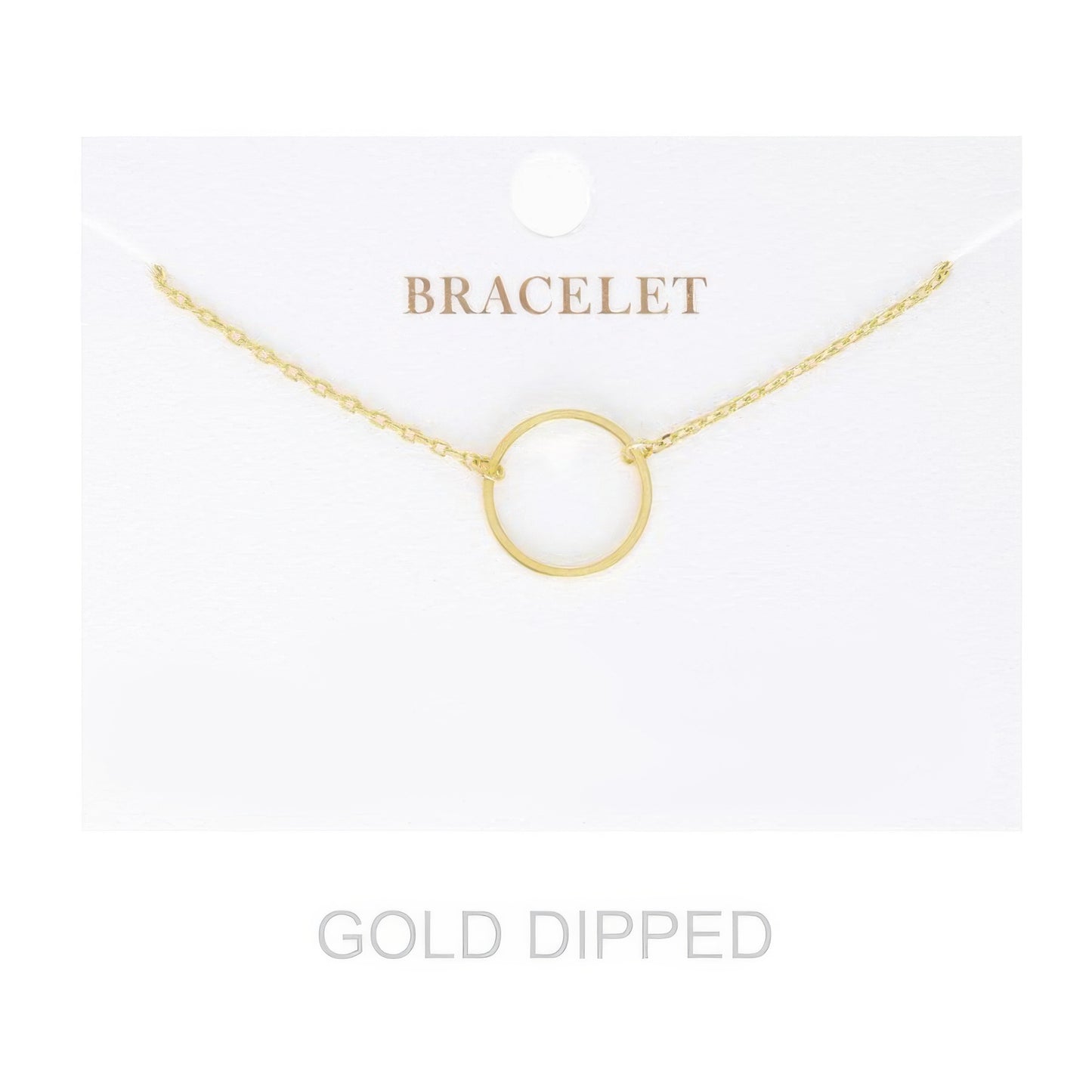 Women's Gold Dipped Open Circle Bracelet - It's a Girly Place