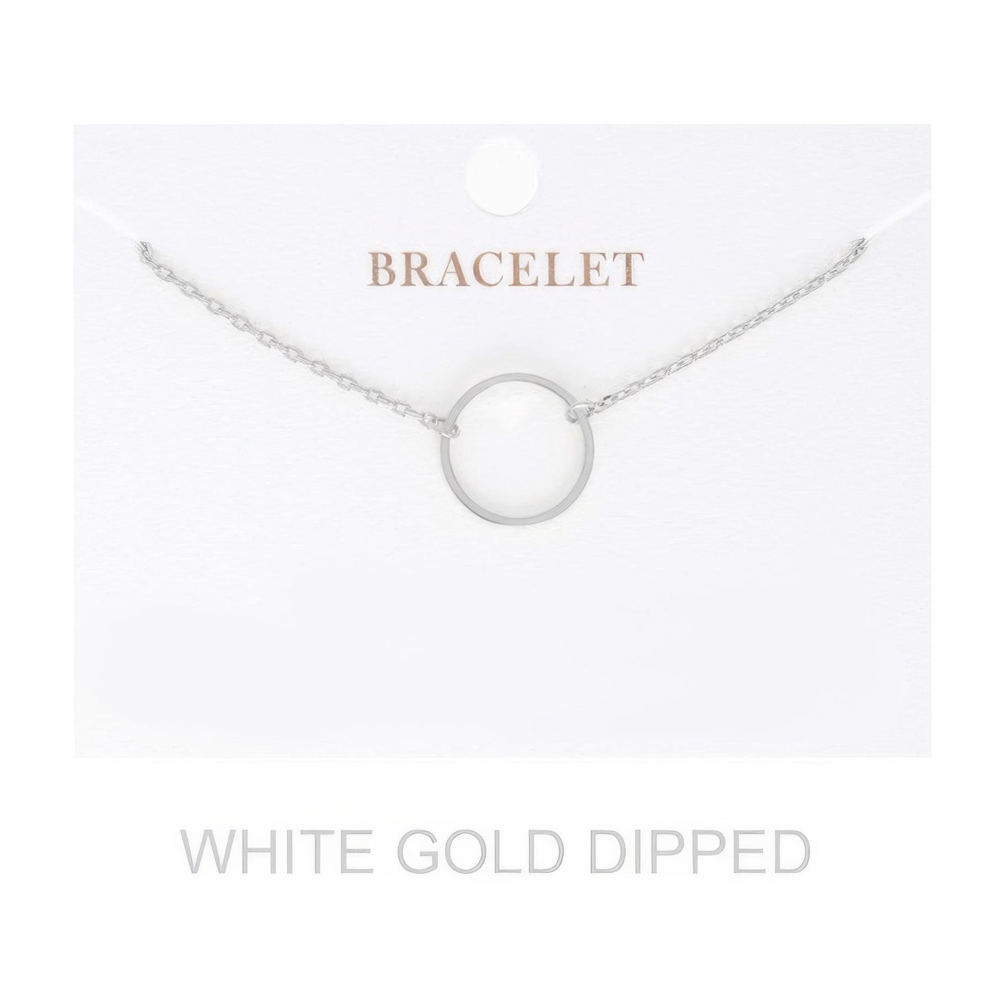 Women's Gold Dipped Open Circle Bracelet - It's a Girly Place