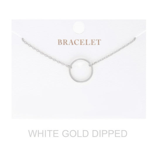 Women's Gold Dipped Open Circle Bracelet - It's a Girly Place