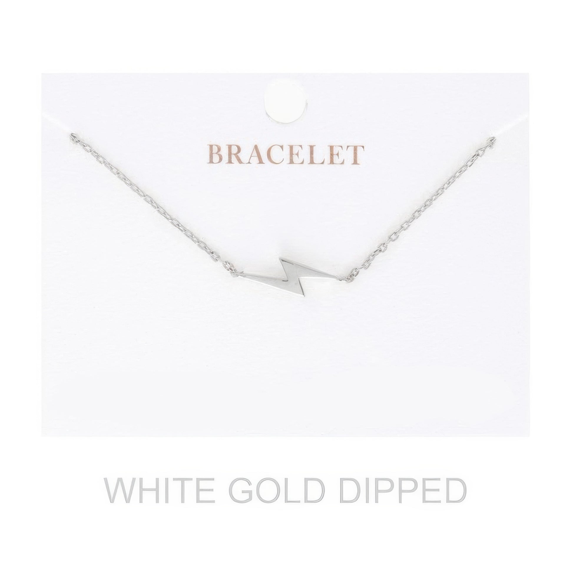 Women's Gold Dipped Lightning Bolt Chain Bracelet - It's a Girly Place