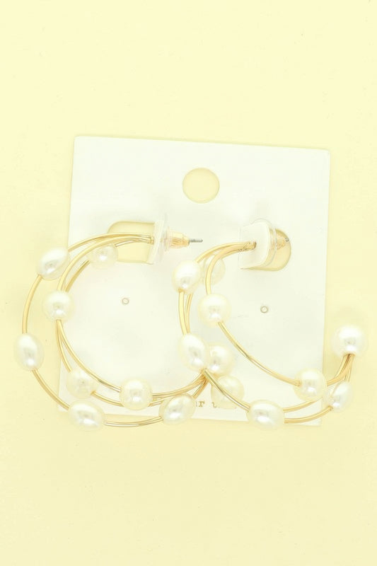 3d Open Silhouette Cressent Hoop Earring - It's a Girly Place