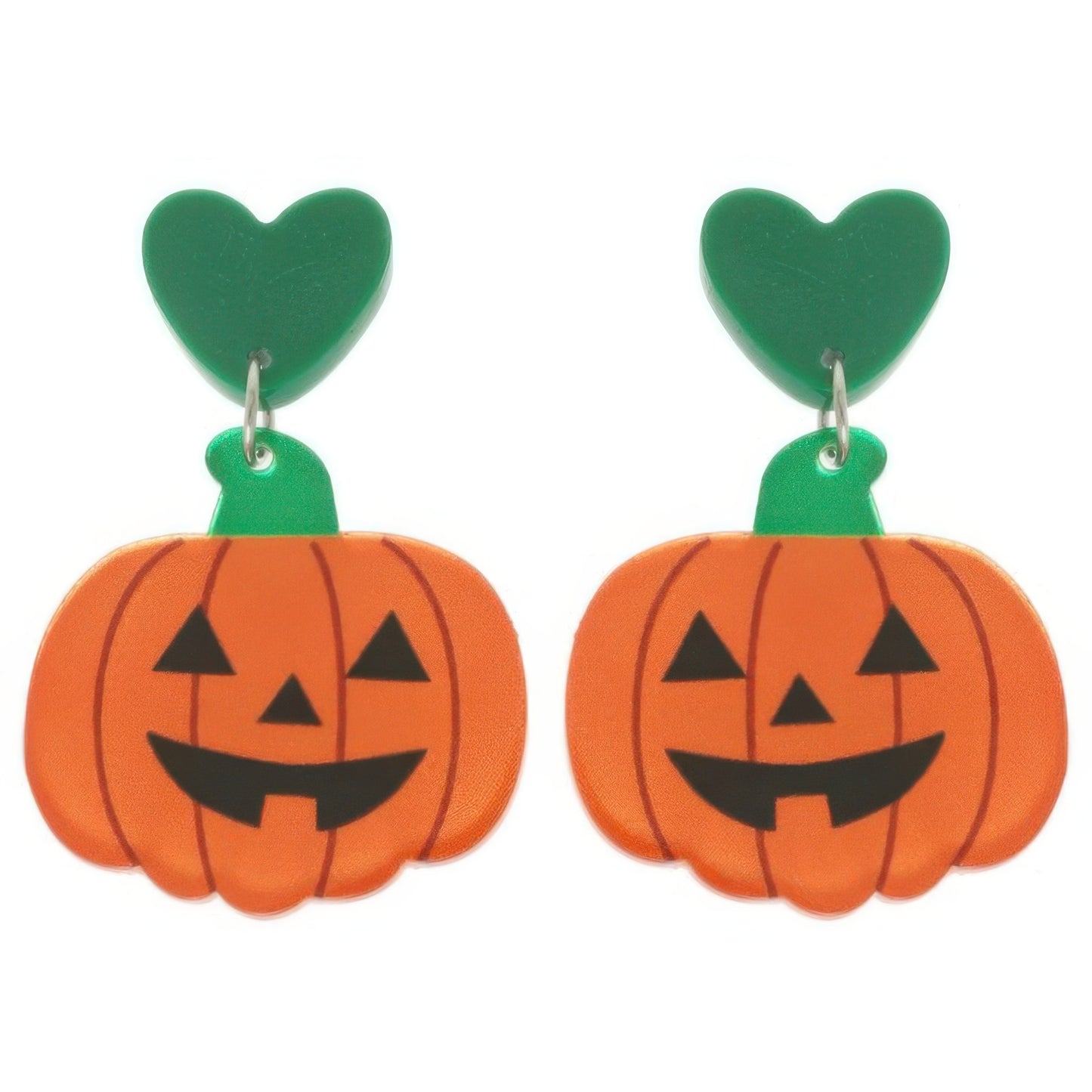 Halloween Jack O Lantern Stud Earrings - It's a Girly Place
