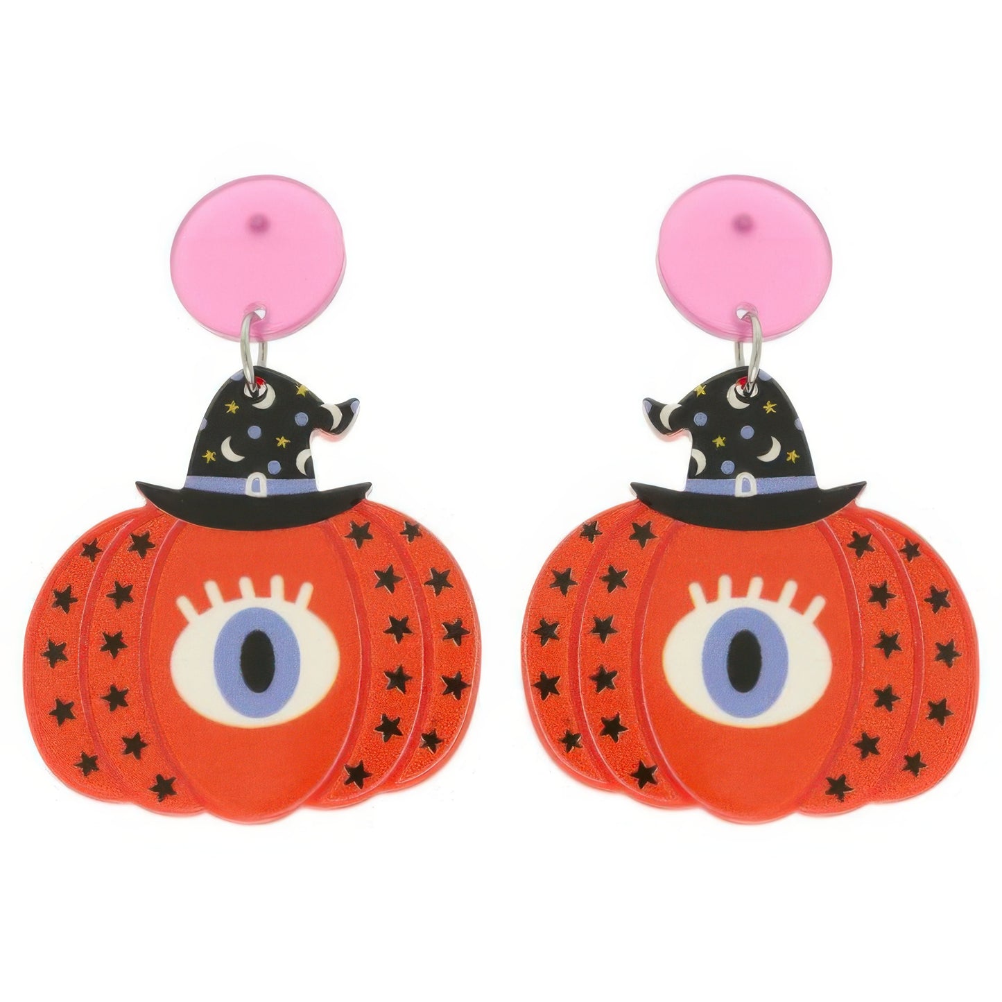 Halloween Bewitched Pumpkin Earrings - It's a Girly Place