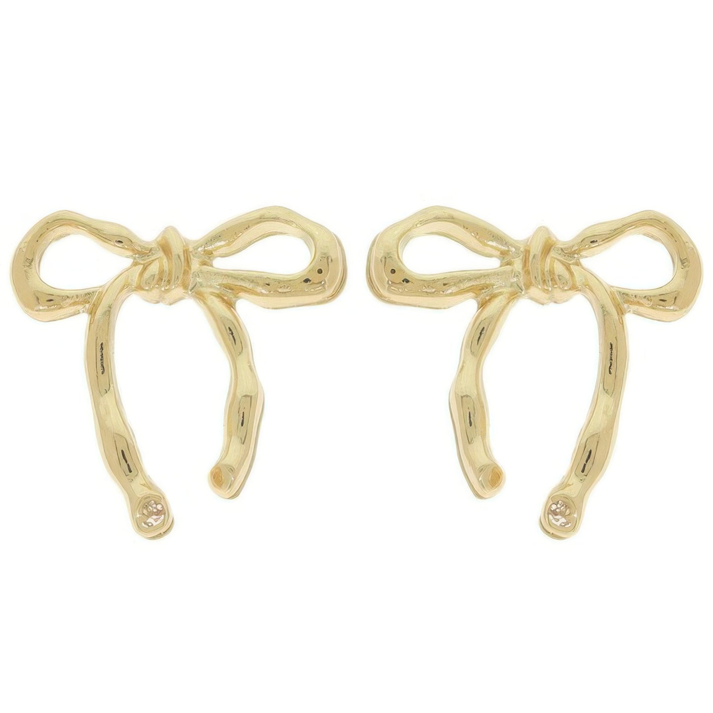 Long Tail Bow Ribbon Post Earrings - It's a Girly Place