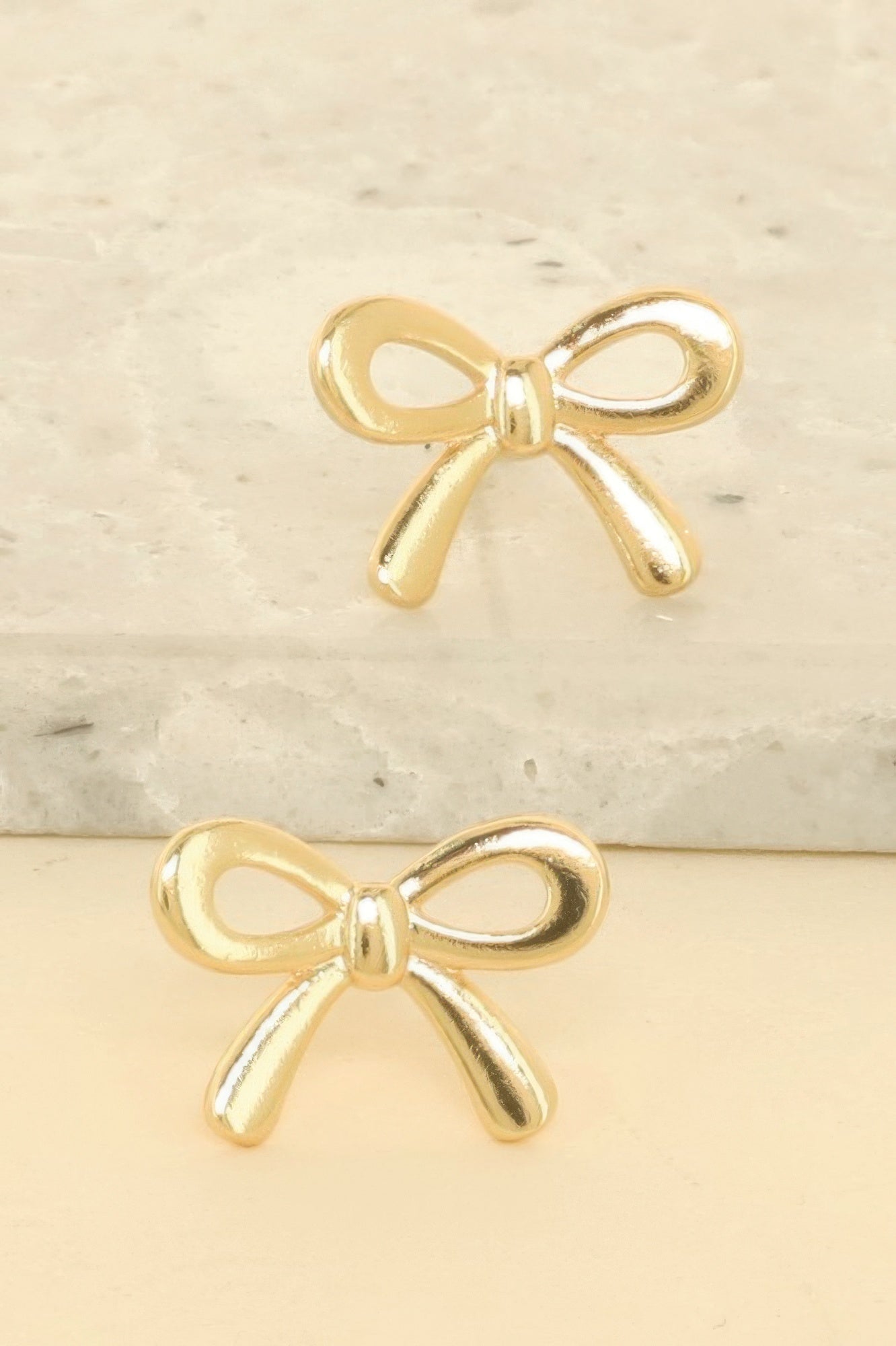 Short Tail Bow Ribbon Post Earrings - It's a Girly Place