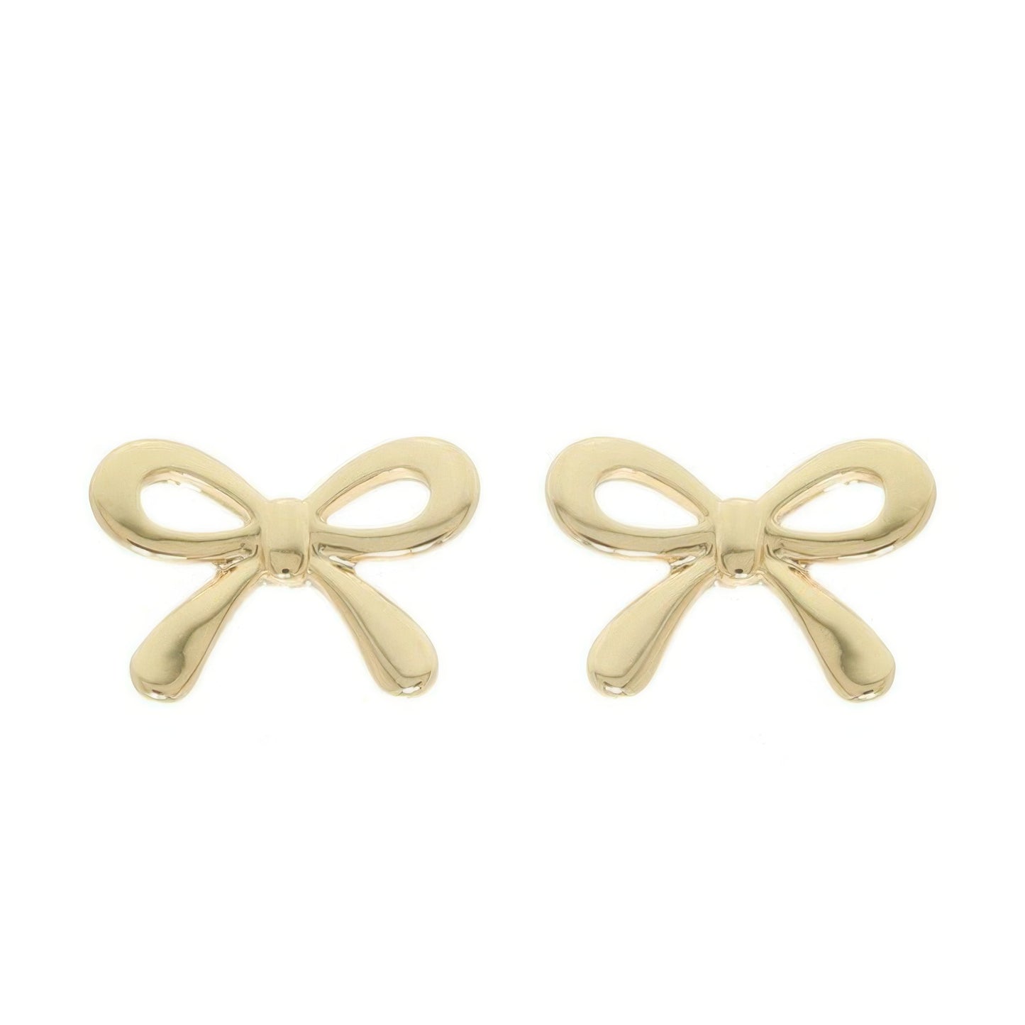 Short Tail Bow Ribbon Post Earrings - It's a Girly Place