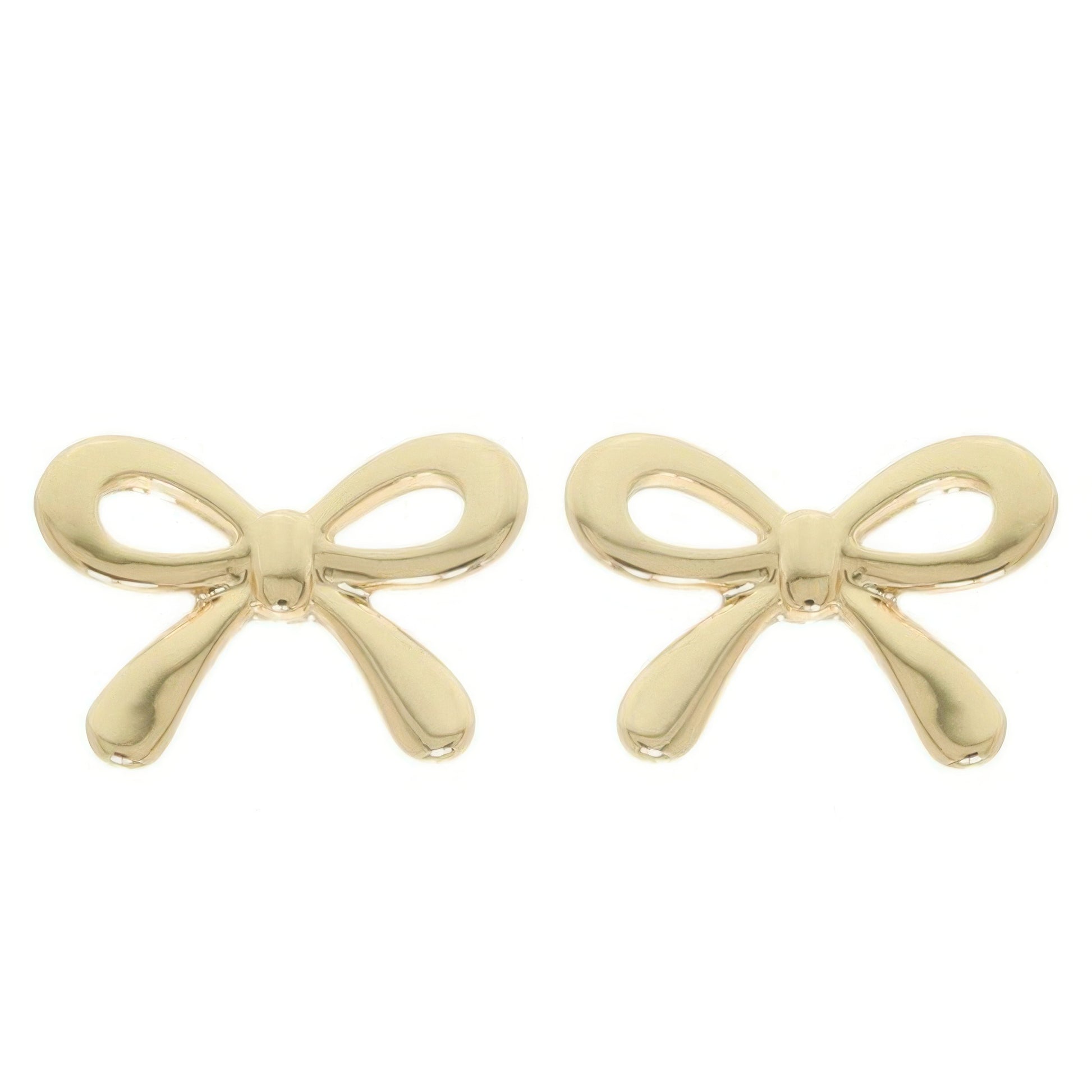 Short Tail Bow Ribbon Post Earrings - It's a Girly Place
