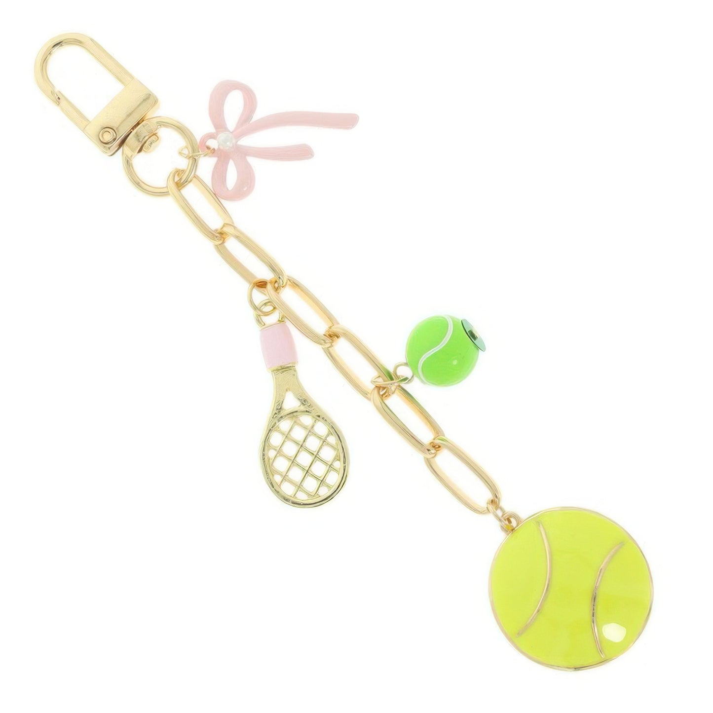Tennis Theme Bag Charm Chain - It's a Girly Place