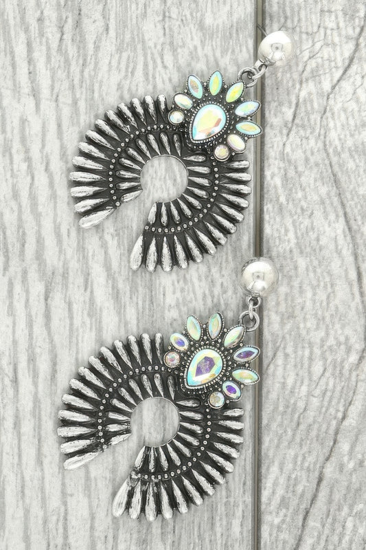 Western Squash Blossom Concho Earrings - It's a Girly Place