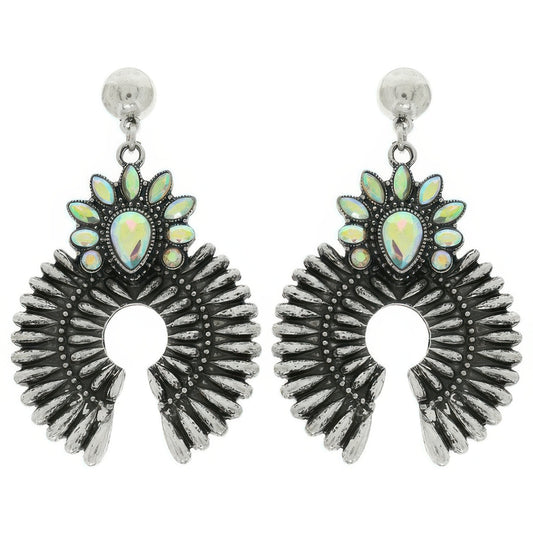 Western Squash Blossom Concho Earrings - It's a Girly Place