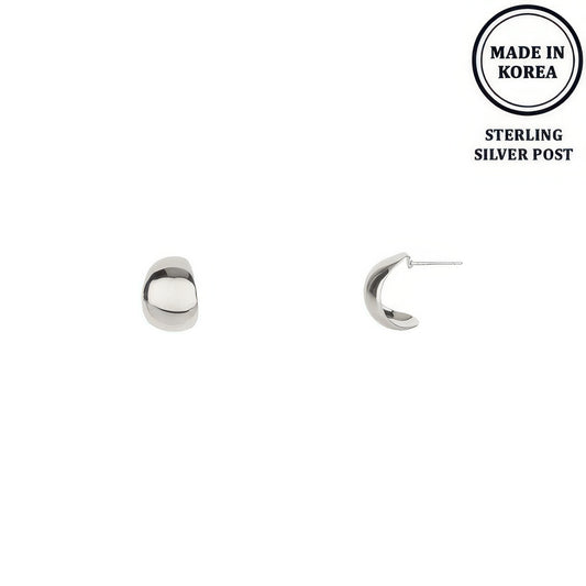 Flash-plated Huggie Hoop Earrings - It's a Girly Place