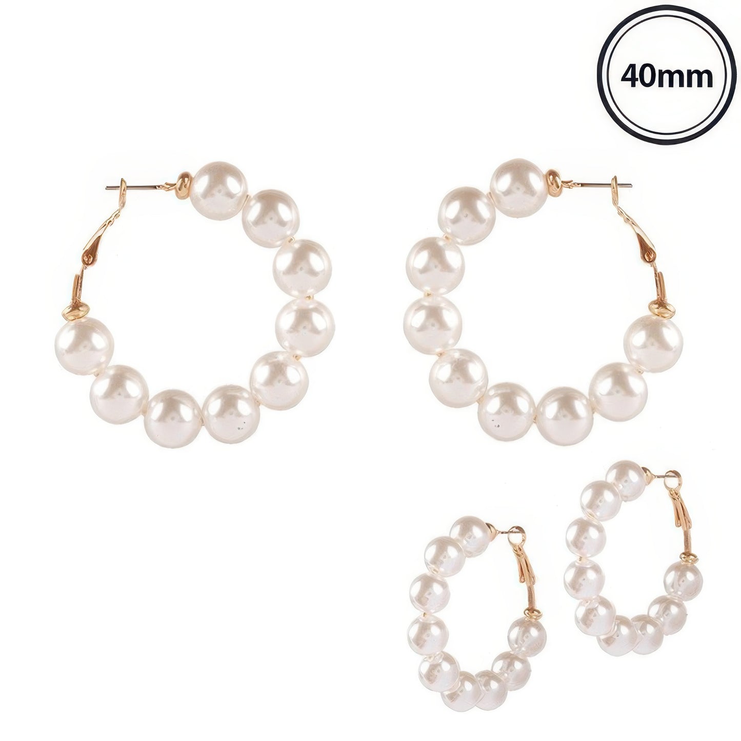 Classic Bridal Pearl Hoop Earrings - It's a Girly Place