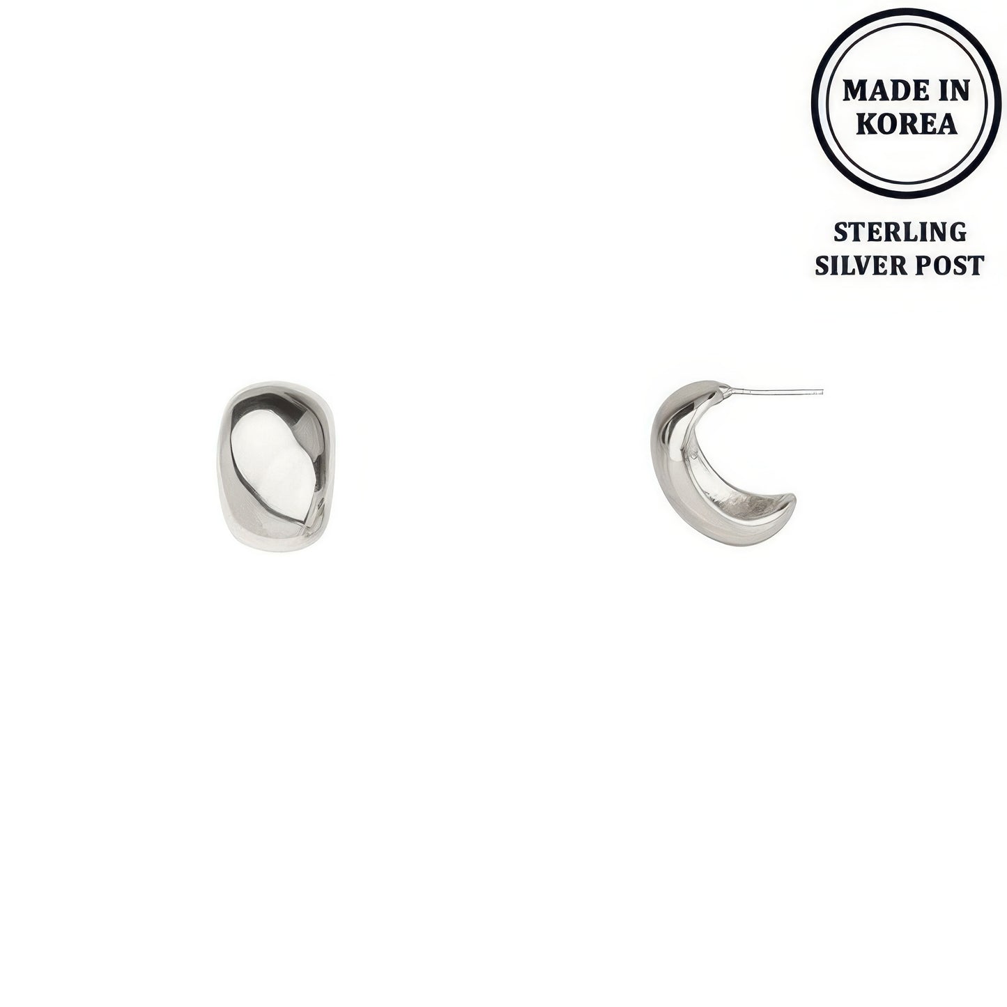 Flash-plated Huggie Hoop Earrings - It's a Girly Place