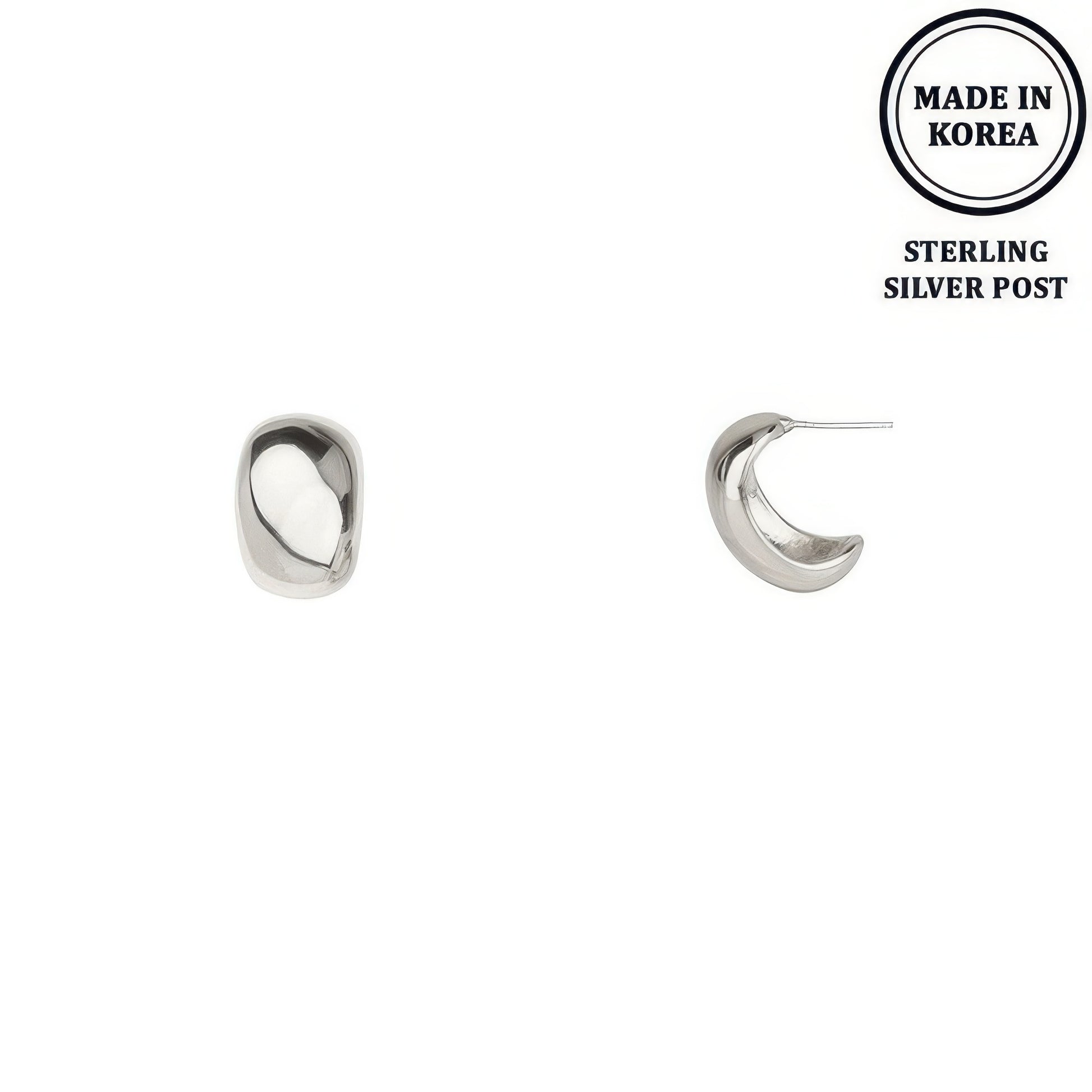Flash-plated Huggie Hoop Earrings - It's a Girly Place