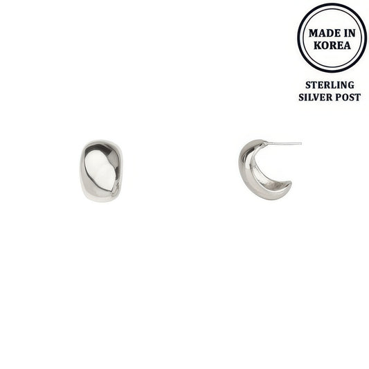 Flash-plated Huggie Hoop Earrings - It's a Girly Place
