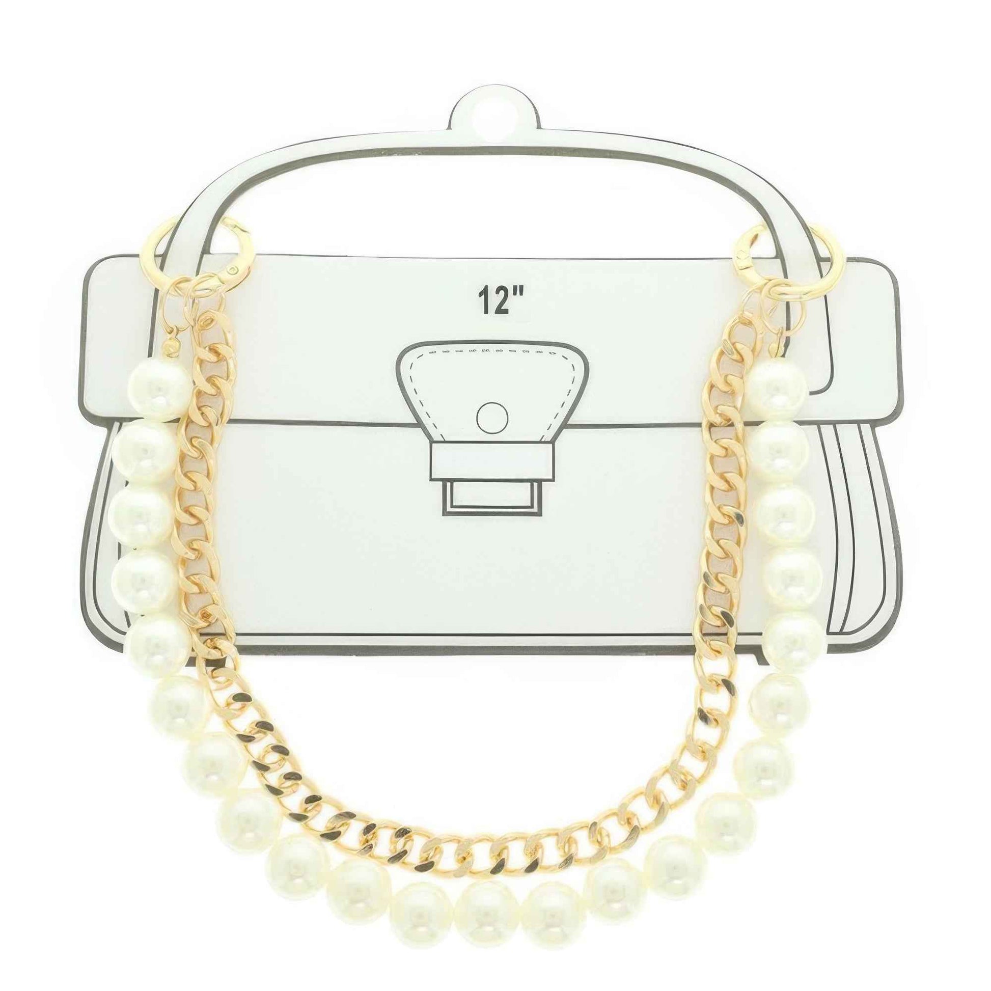 Multi-strand Pearl Bag Chain
