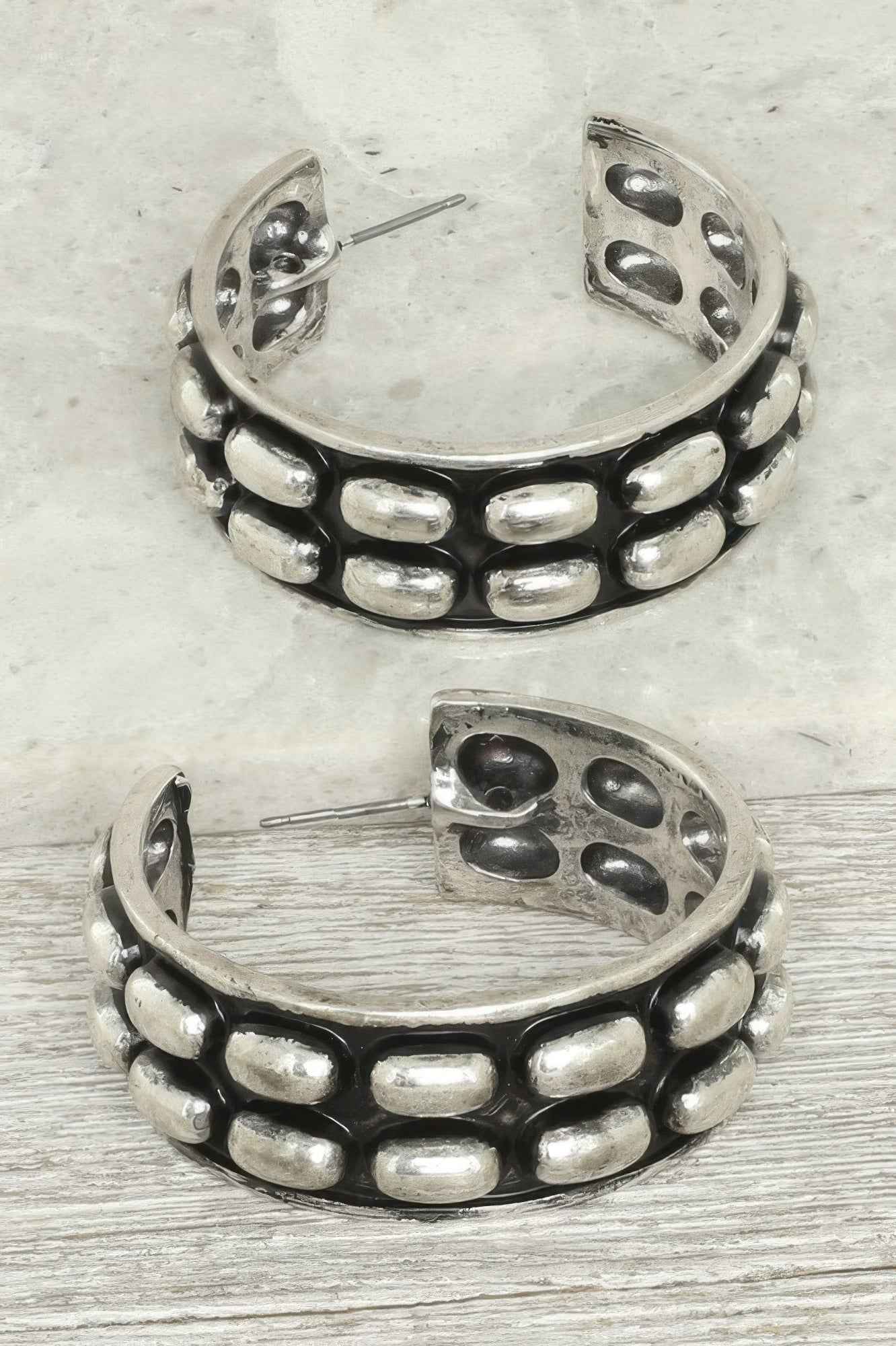 Western Bubble Alpine Hoop Earrings