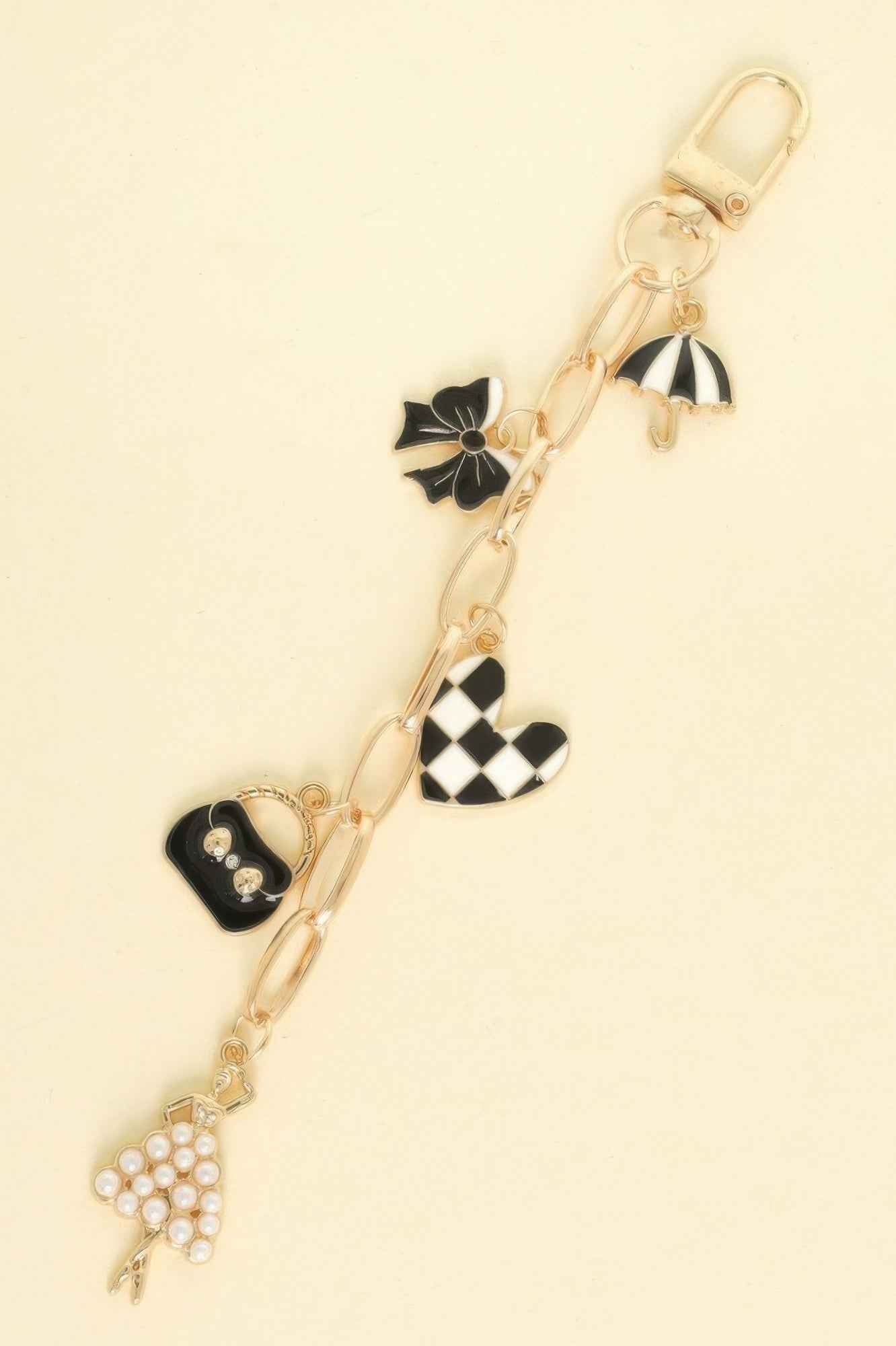 Classic Theme Bag Charm Keychain