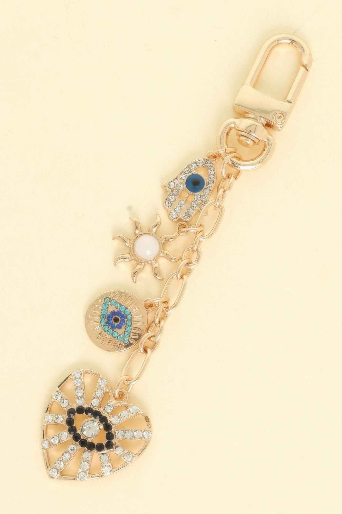 Evil Eye Hand Bag Charm Chain