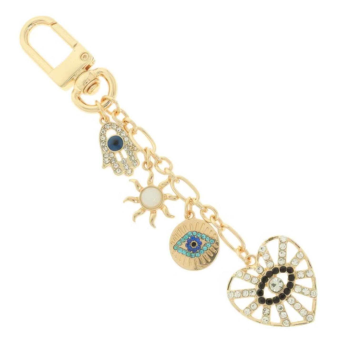 Evil Eye Hand Bag Charm Chain