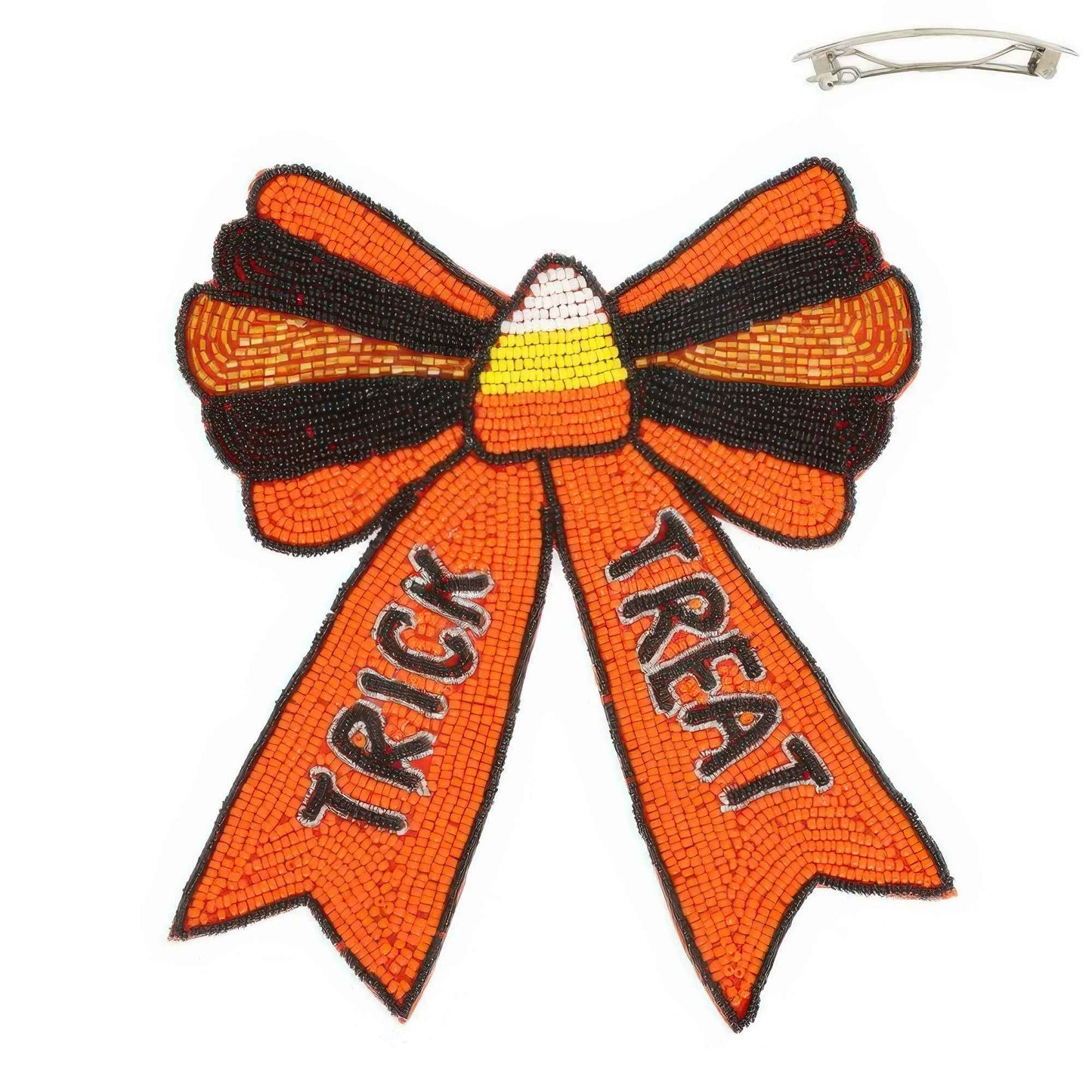 Halloween Theme Ribbon Barrette Hair Clip
