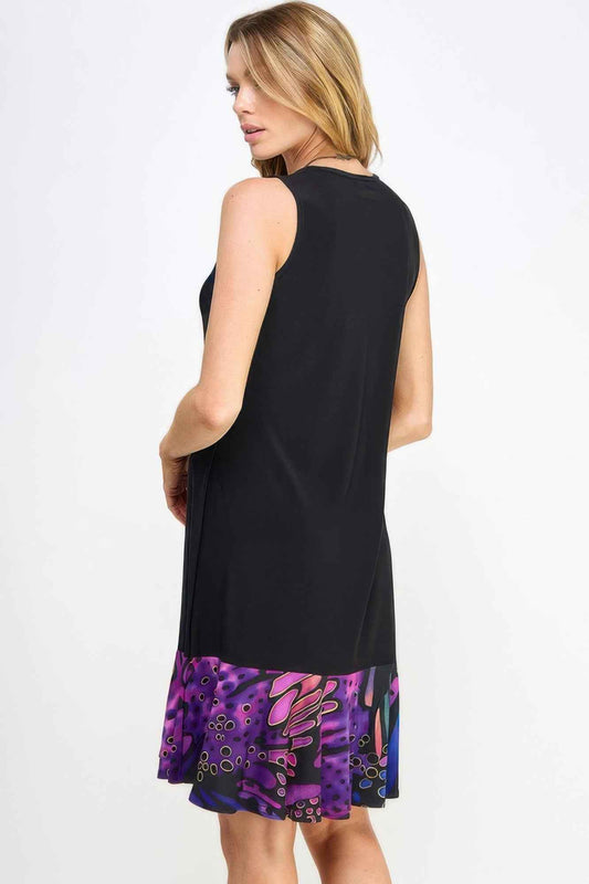 Hit Contrast Print Tank Dress