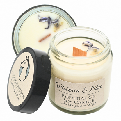 Wisteria & Lilac | Essential Oil | 3 oz Jar Candle
