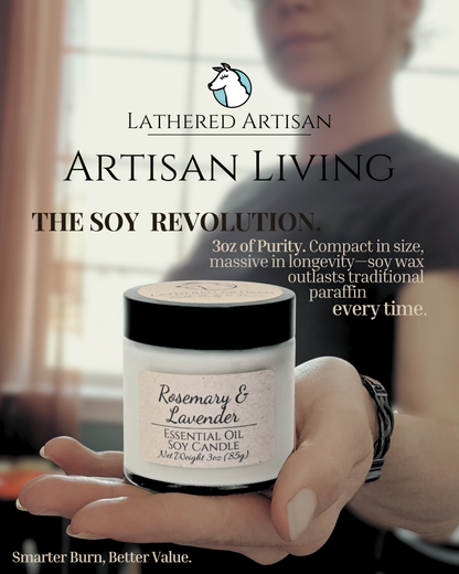 Rosemary & Lavender | Essential Oil | 3 oz Jar Candle