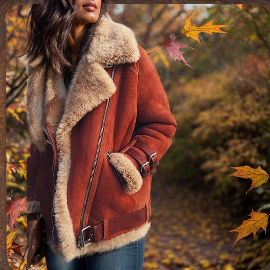 Western Fur & Suede Coat | Stylish Country Girl Jacket for Fall & Winter