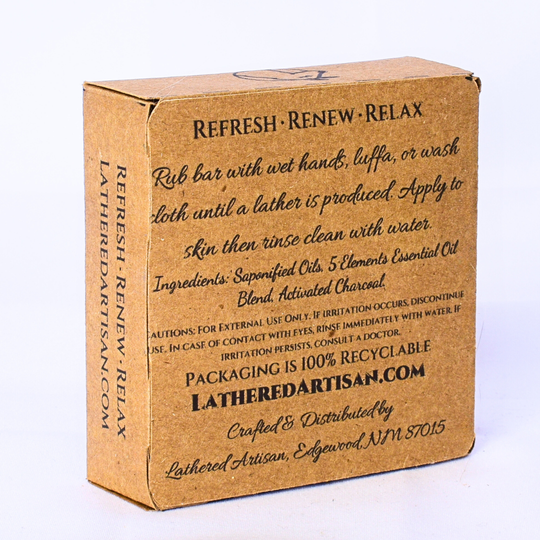 Activated Charcoal with Tea Tree | Essential Oil | Bar Soap