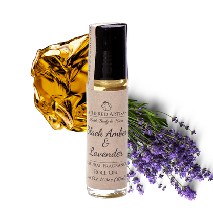 Black Amber & Lavender | Natural Fragrance | Oil Perfume