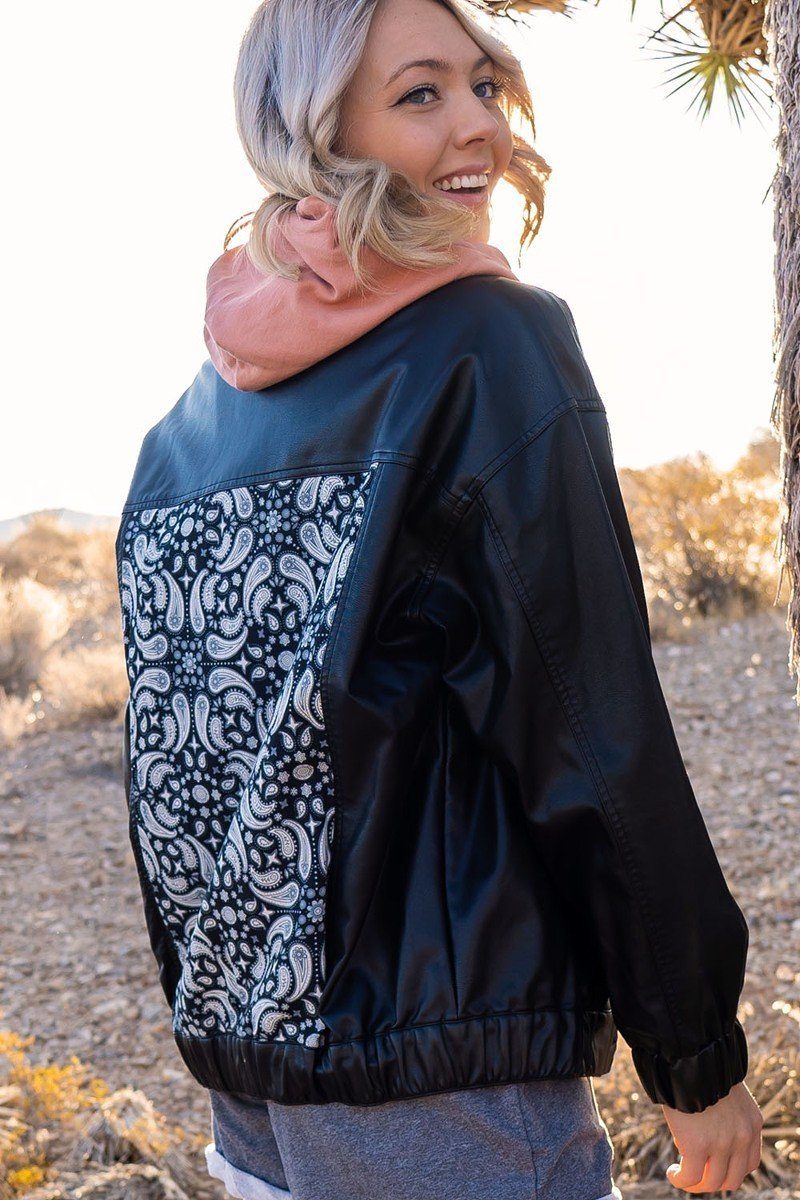 A Faux Leather Jacket - It's a Girly Place