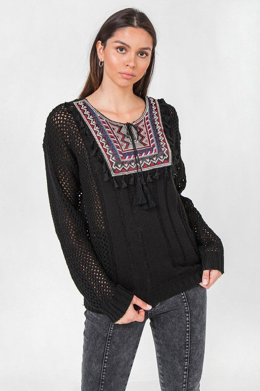 Waffle Knit Sweater - It's a Girly Place