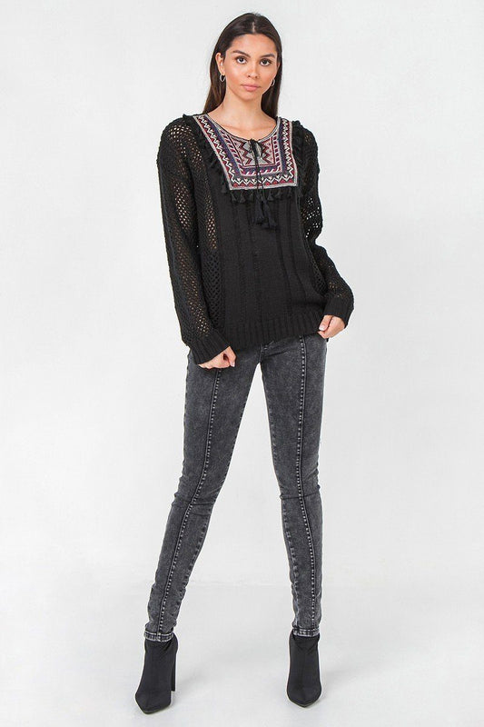 Waffle Knit Sweater - It's a Girly Place