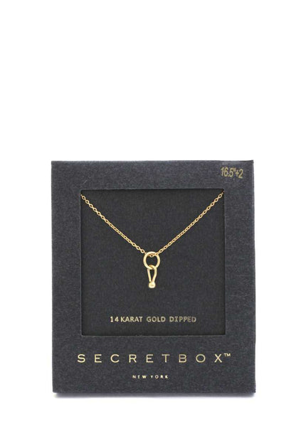 Secret Box Dainty Ring Charm Necklace - It's a Girly Place