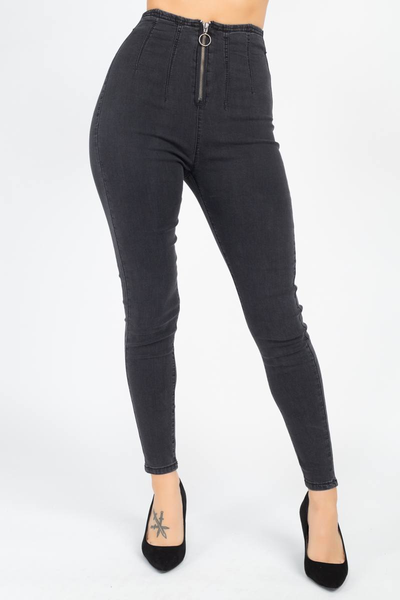 High Waist Denim Jeans - It's a Girly Place