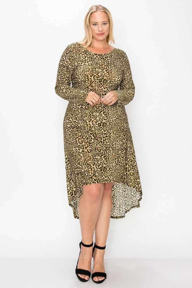 Cheetah Print Dress – Olive Cheetah or Rust Cheetah