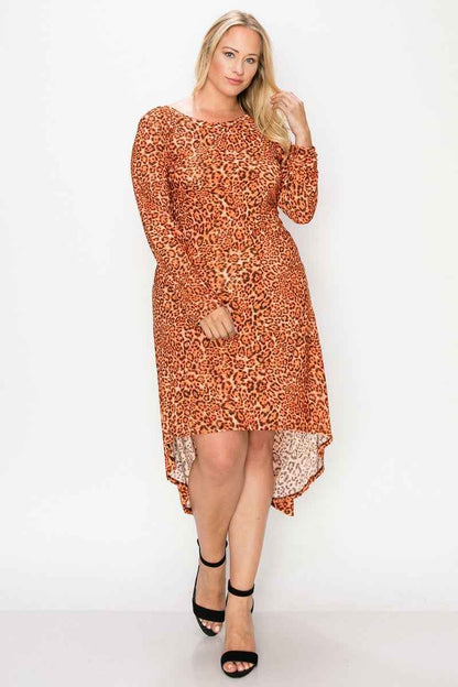 Cheetah Print Dress – Olive Cheetah or Rust Cheetah