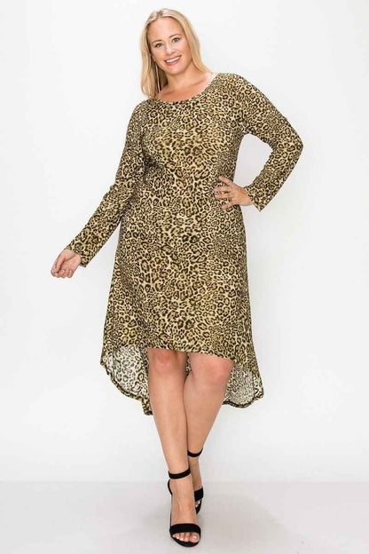 Cheetah Print Dress – Olive Cheetah or Rust Cheetah