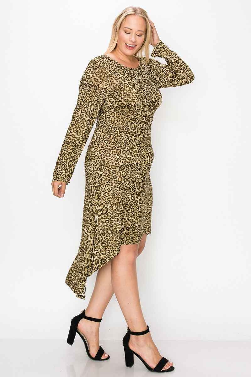 Cheetah Print Dress – Olive Cheetah or Rust Cheetah