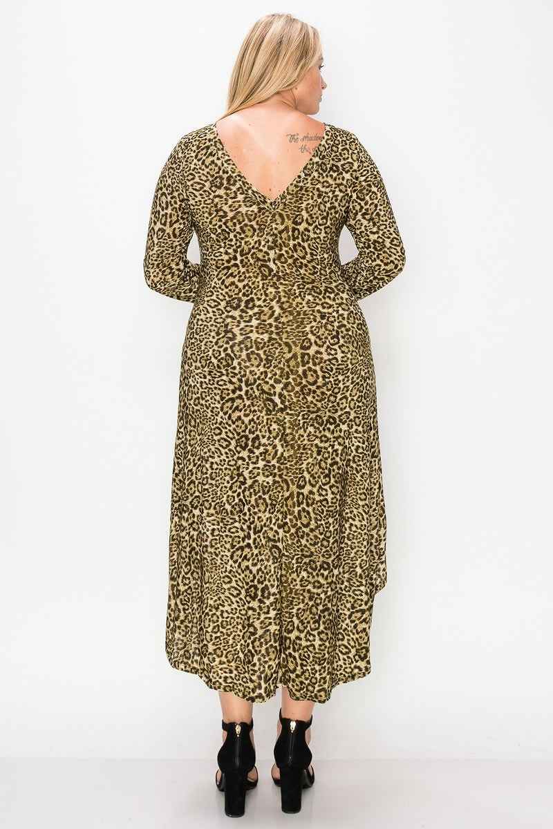 Cheetah Print Dress – Olive Cheetah or Rust Cheetah