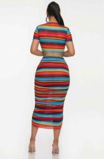 Color Me Mine Beach Sarong Skirt Set