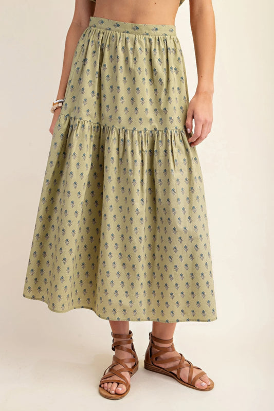 Printed tired midi skirt - It's a Girly Place