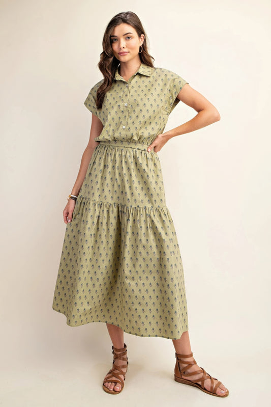 Printed tired midi skirt - It's a Girly Place