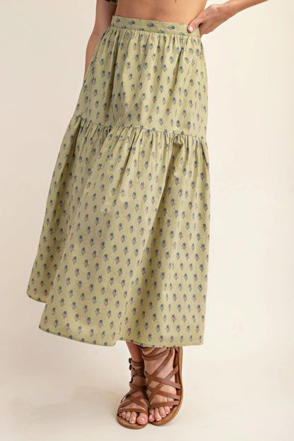 Printed tired midi skirt - It's a Girly Place